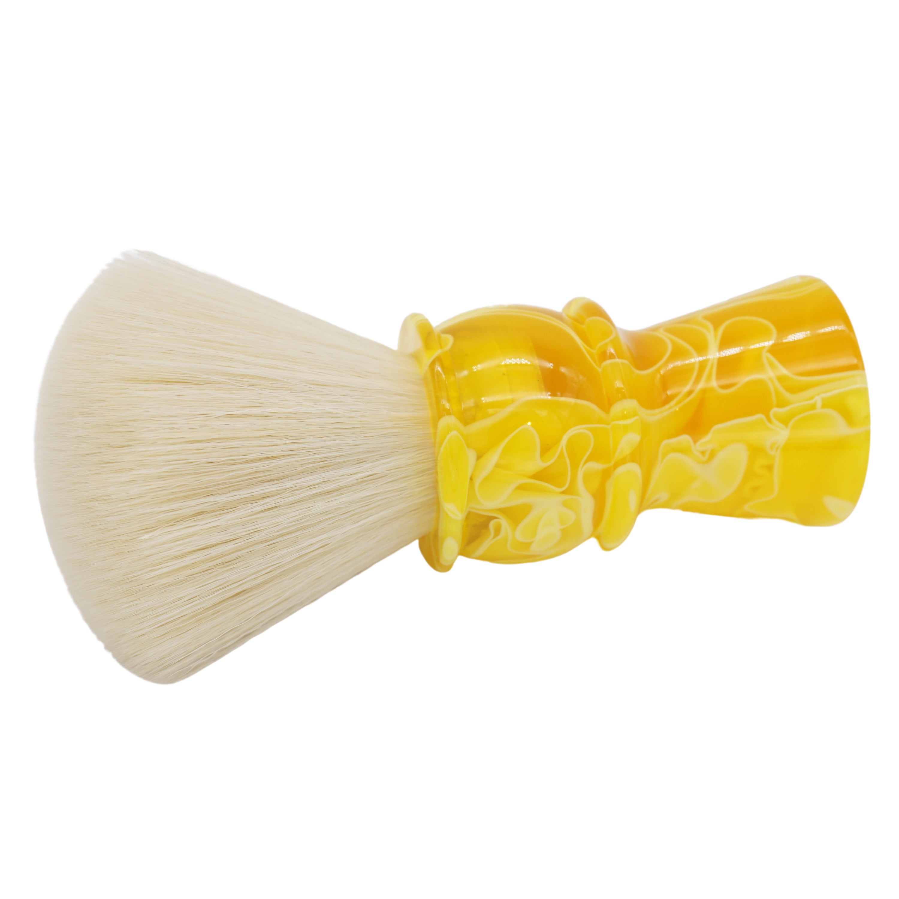 AP Shave Co. 26mm Cashmere Fan Synthetic Shaving Brush - Premium Soft Bristles for Smooth Shaving - Perfect for Wet Shaving & Beard Care (Yellow)