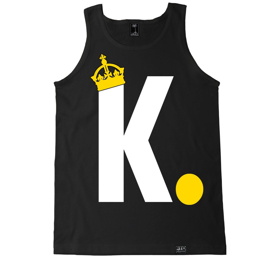 FTD Apparel Men's K Dot Tank Top - Breathable & Comfortable Muscle Fit Sleeveless Shirt for Gym, Workout & Summer Casual Wear