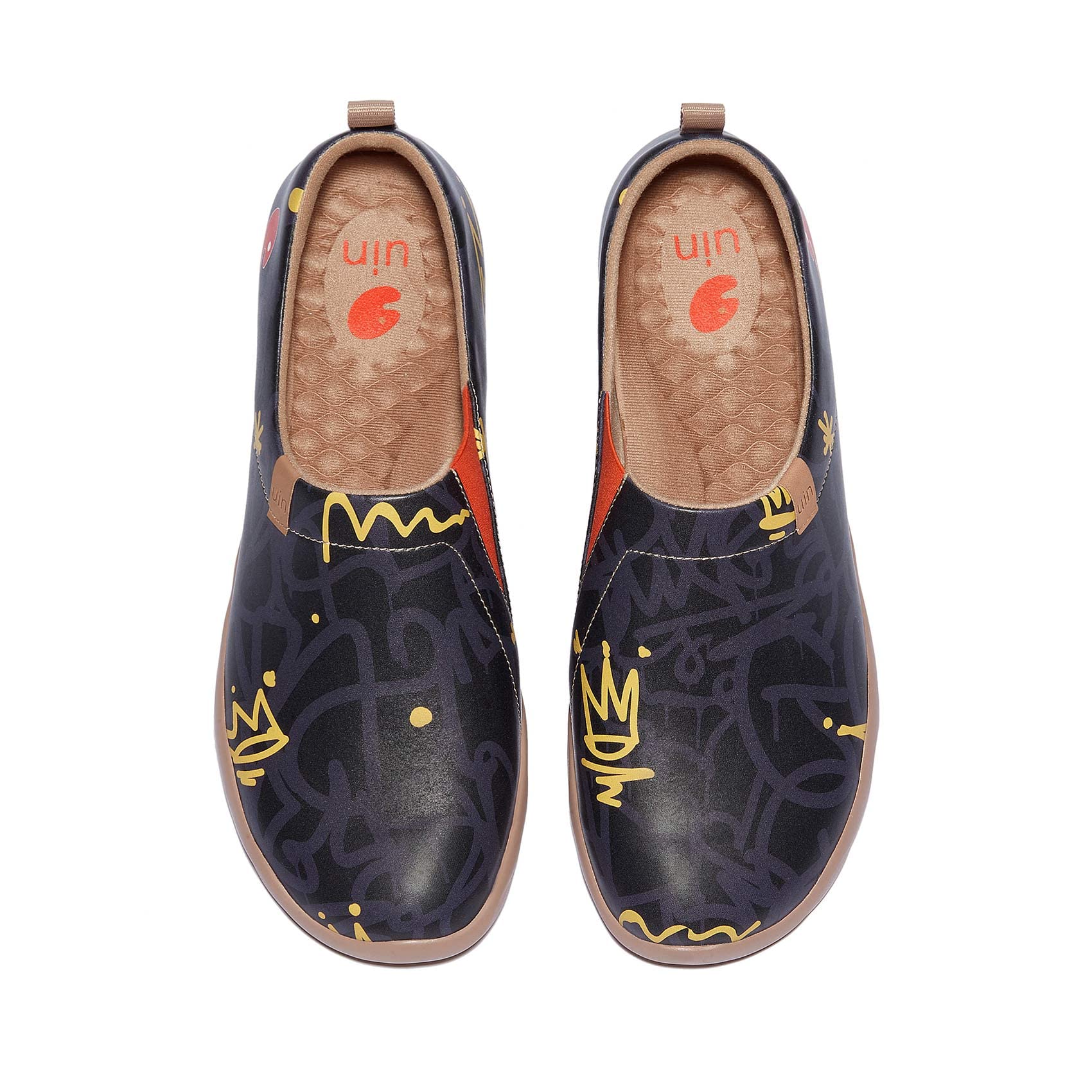 UIN Men's Slip-On Walking Shoes - Lightweight Travel Loafers with Microfiber Upper - Comfortable Casual Sneakers for Walking, Travel & Daily Wear