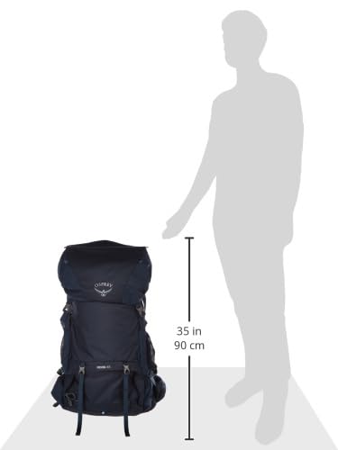 Osprey Rook 65L Men's Hiking Backpack - Lightweight Travel Backpack for Camping & Trekking | Durable Midnight Blue Backpack for Outdoor Adventures