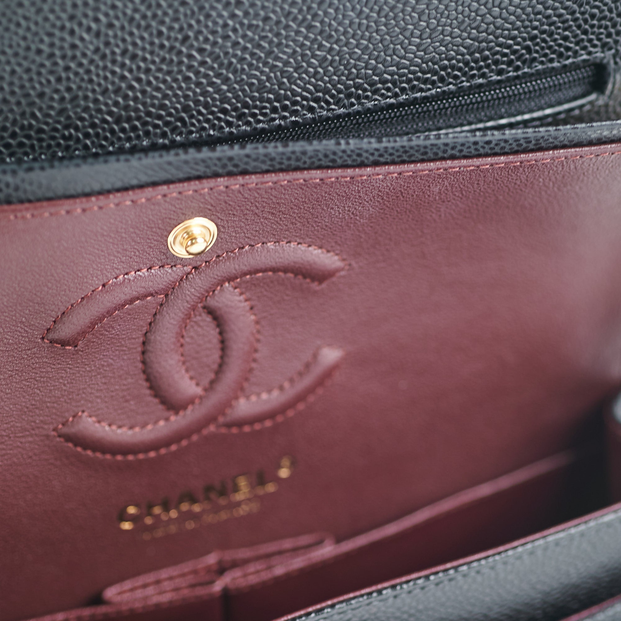 Chanel Small Classic Double Flap Bag in Black Caviar Leather - Luxury Handbag for Women, Perfect for Parties, Work & Everyday Use