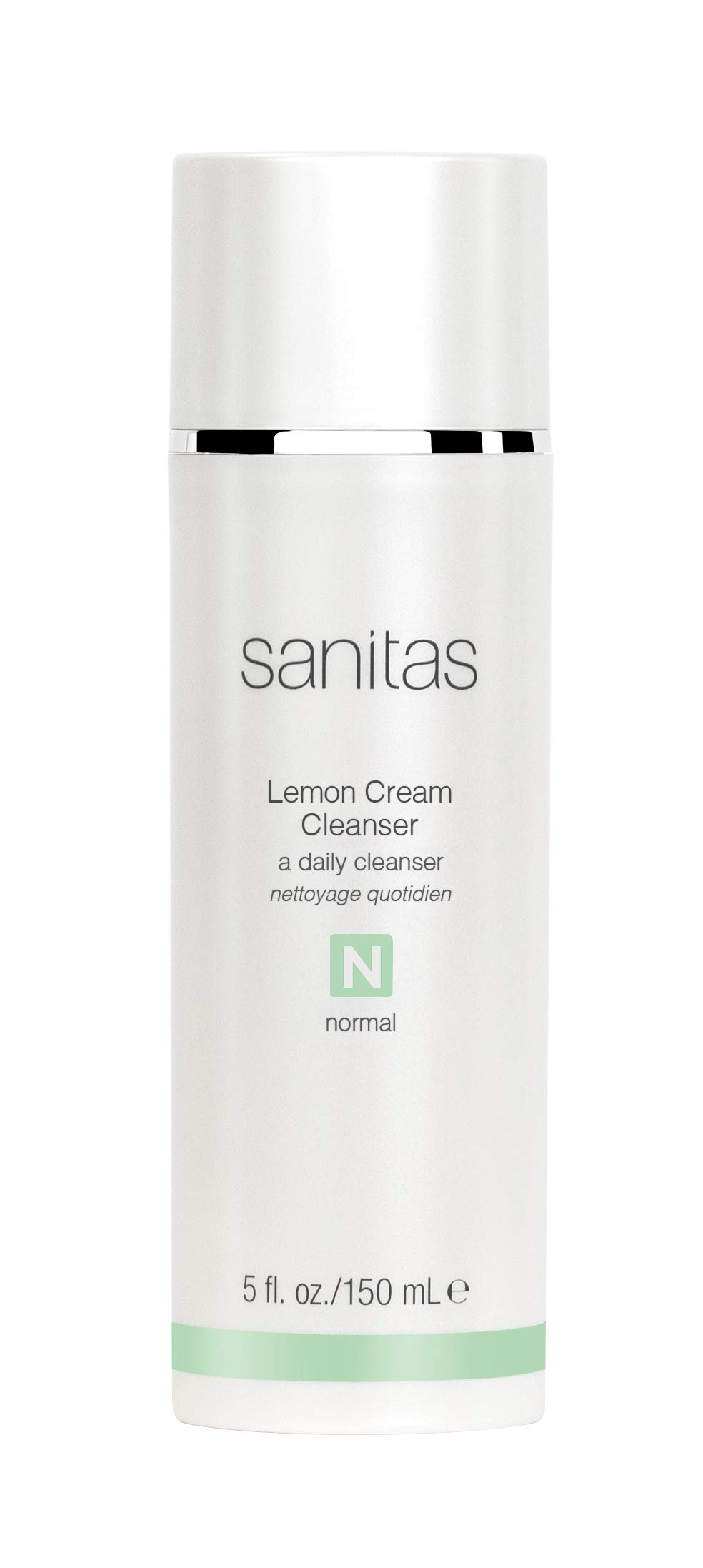 Sanitas Skincare Lemon Cream Cleanser with Vitamin C & E - Hydrating Face Wash with Jojoba Oil for Glowing Skin - 5 oz | Perfect for Morning & Night Skincare Routine