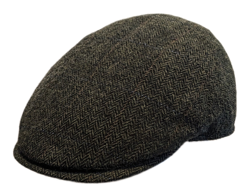 Stylish M Flechet Herringbone Wool Blend Brown Flat Cap for Men - Perfect for Casual Outfits, Outdoor Adventures & Winter Fashion