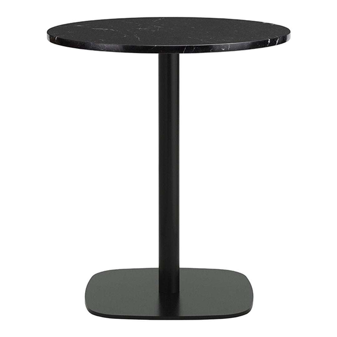 Round Cafe Table - Modern & Durable Indoor/Outdoor Dining Table for Restaurants, Patios, and Home Decor