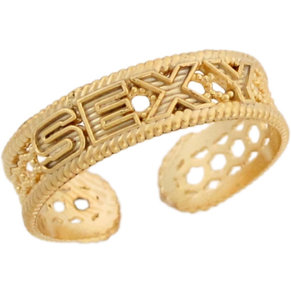 10K Yellow Gold Designer Toe Ring - Elegant Sexy Jewelry for Women | Perfect for Beach, Pool Parties & Summer Fashion Accessories