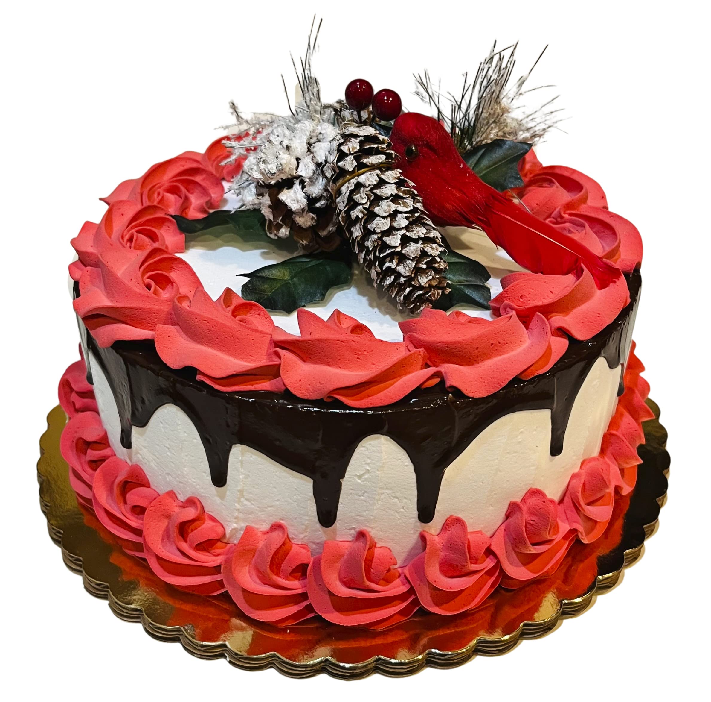Realistic Fake Cake for Home Decoration - Artificial Cake Display & Cupcakes for Party, Wedding, Christmas Decor - Fake Food Props for Photography & Dessert Shop Displays