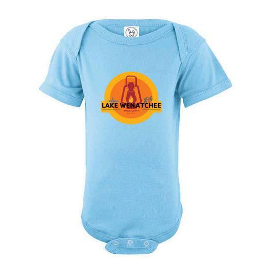 Lake Wenatchee 2020 Infant Short Sleeve Bodysuit - Soft Cotton Baby Onesie for Boys & Girls - Perfect for Playtime, Daycare & Family Photos