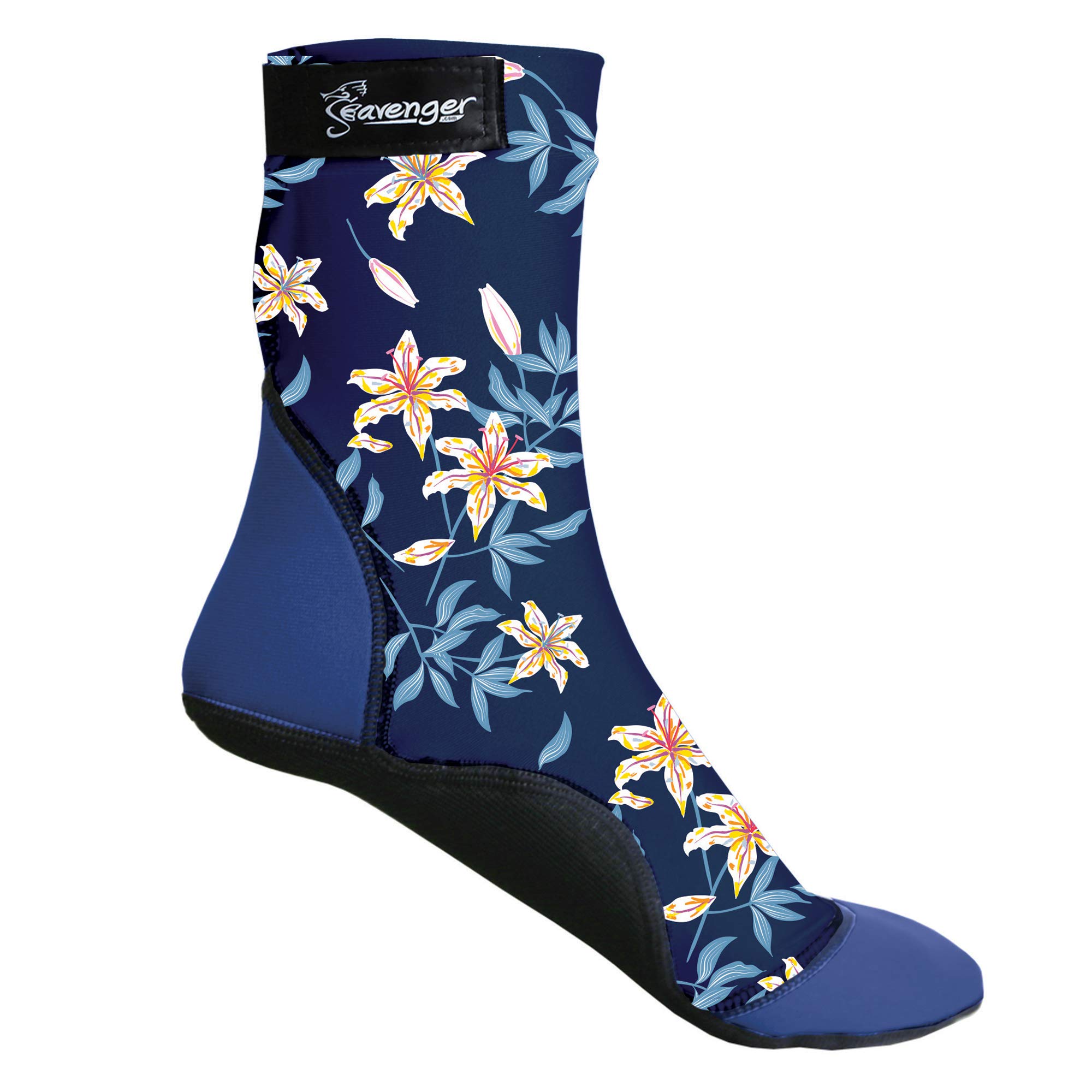 Seavenger SeaSnugs Tall Beach Socks for Soccer - Water Shoes for Men & Women - Quick Dry, Non-Slip Sole - Perfect for Beach, Pool, Water Sports & Outdoor Activities