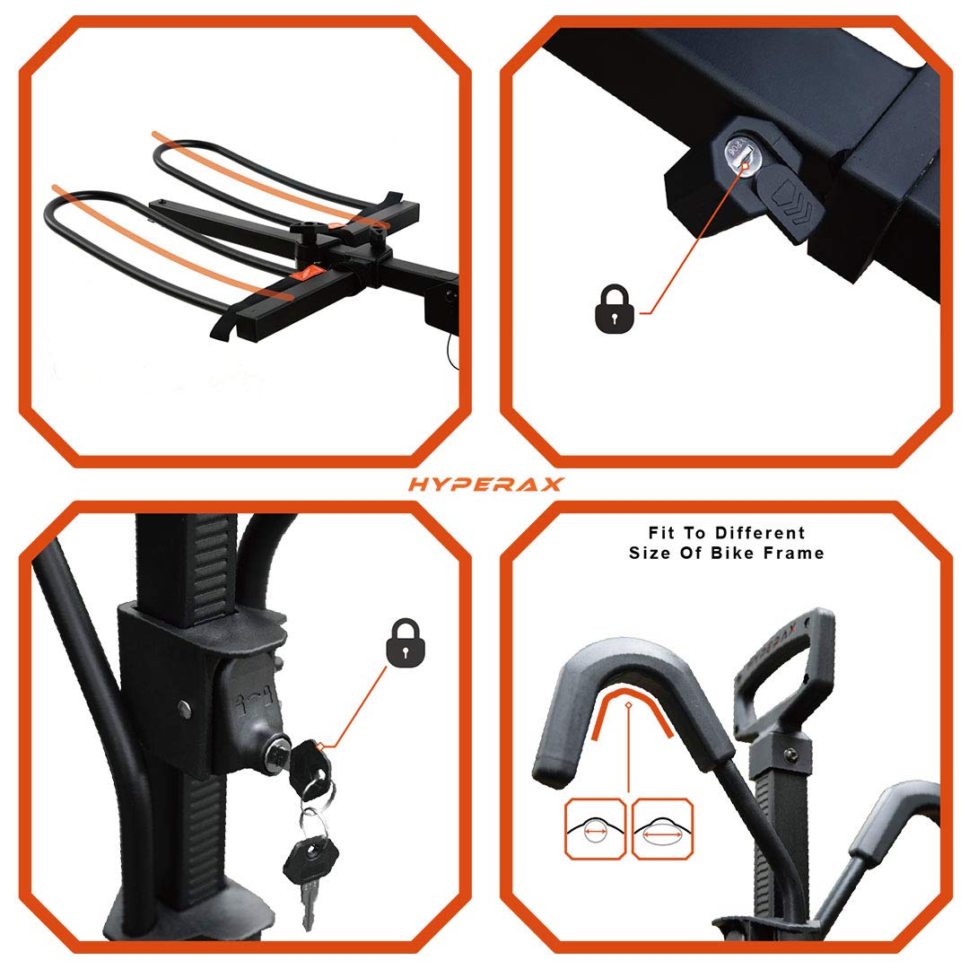 HYPERAX Volt RV Bike Rack with E-Bike Adapter - 2