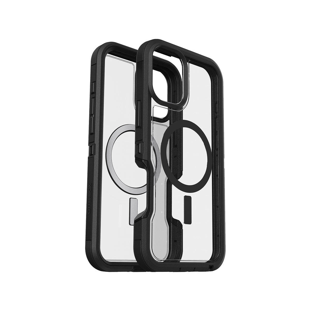OtterBox Defender XT Clear Protective Case for iPhone 16 Plus - Dark Side (Clear/Black) | Shockproof & Drop Protection | Perfect for Outdoor Activities, Travel & Daily Use