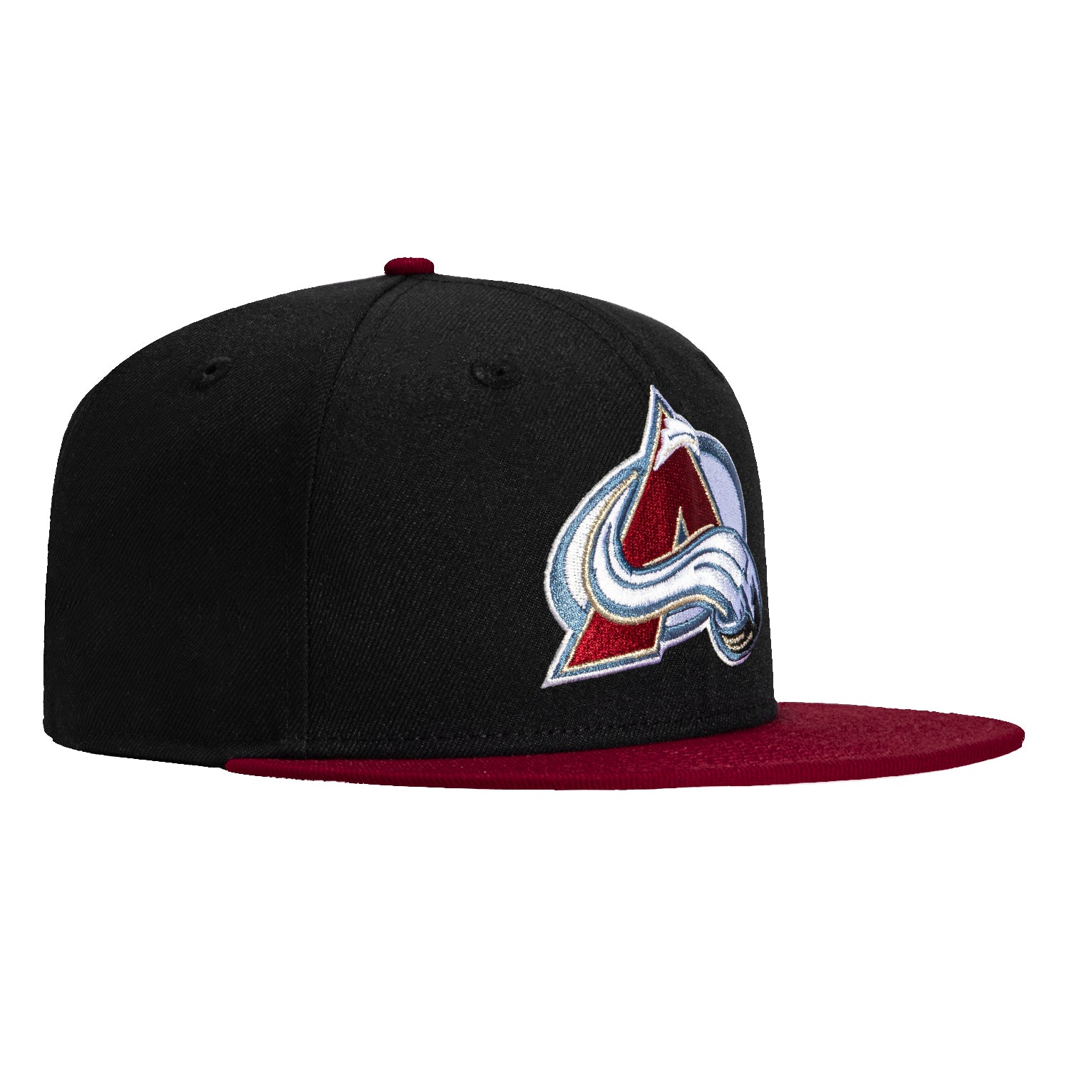 New Era 59Fifty Colorado Avalanche Snapback Hat - Black & Cardinal NHL Team Logo Cap for Men & Women - Perfect for Hockey Games, Sports Events & Casual Wear