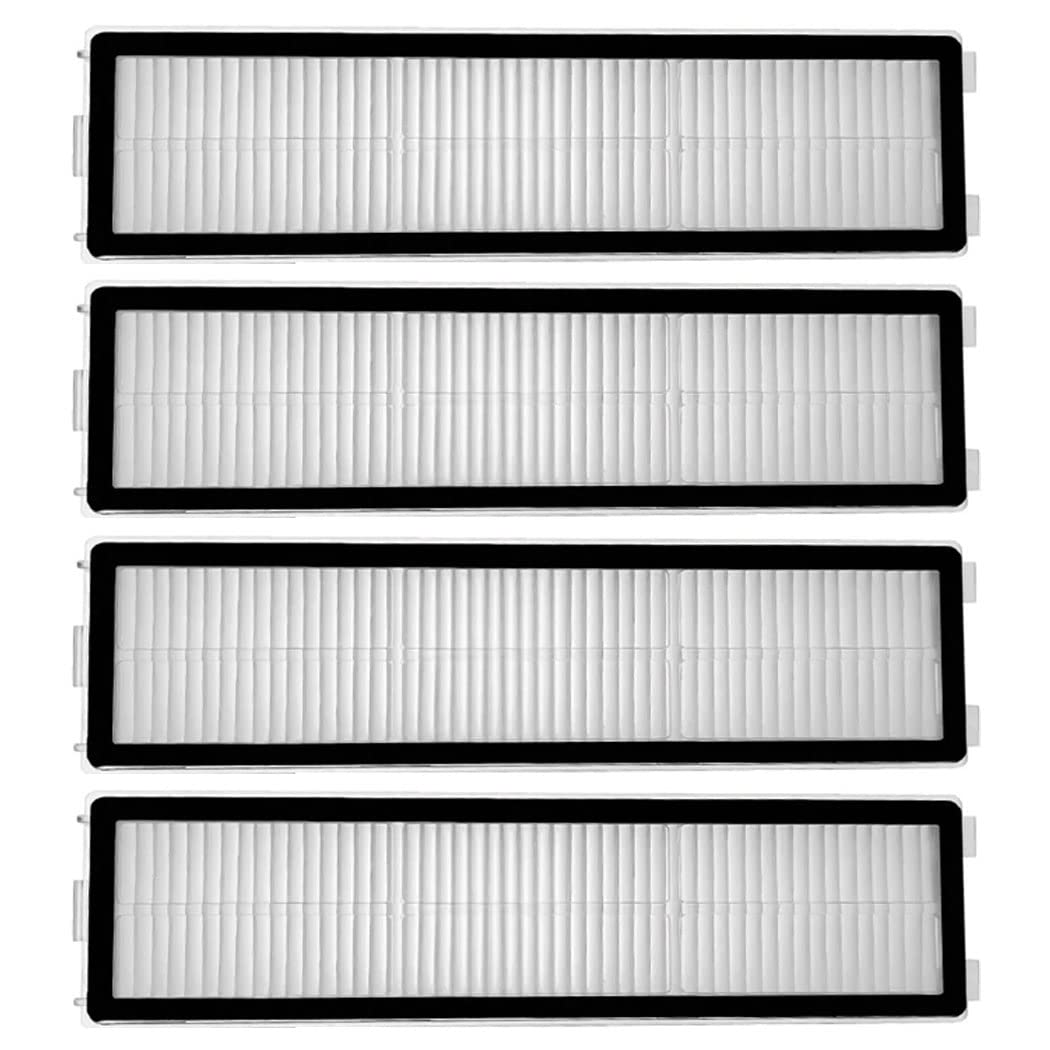 4 Pack HEPA Filter Replacement for Mova L600 Robot Vacuum - High Efficiency Dust & Allergen Capture - Perfect for Pet Hair, Pollen & Dust Mite Removal in Hardwood & Carpet Floors