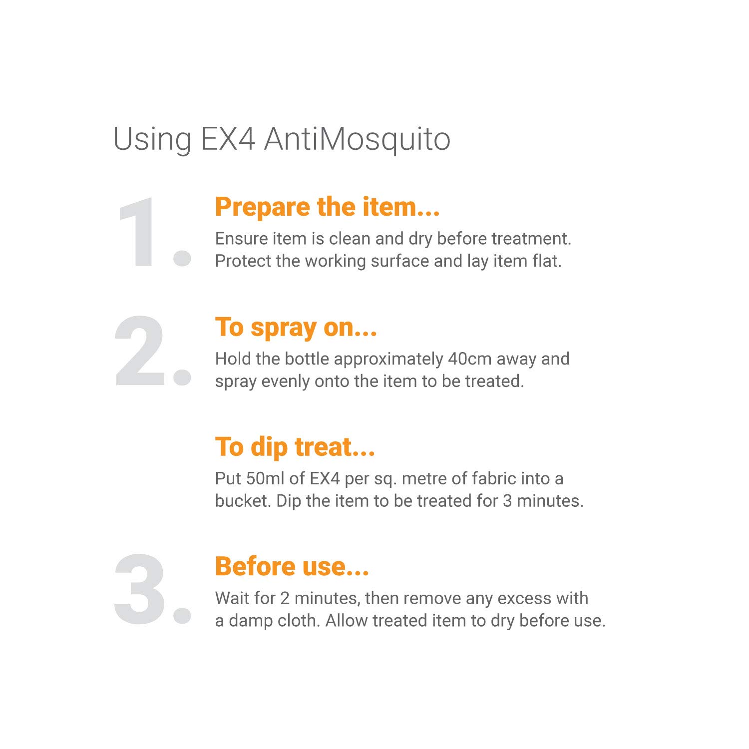Lifesystems Ex4 Anti Mosquito Clothing & Outdoor Gear Treatment Spray - 350ml | Mosquito, Midge & Insect Repellent for Hiking, Camping & Travel Protection