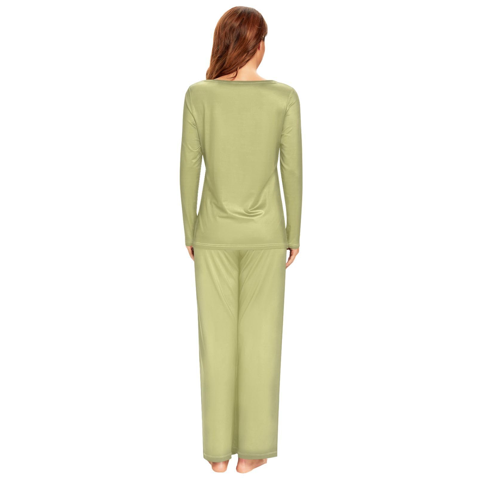 Blue Women's Pajama Set - Soft Long Sleeve Sleepwear Top & Pants Lounge Outfit 20804 | Cozy Nightwear for Relaxing at Home, Sleepovers & Gift Giving