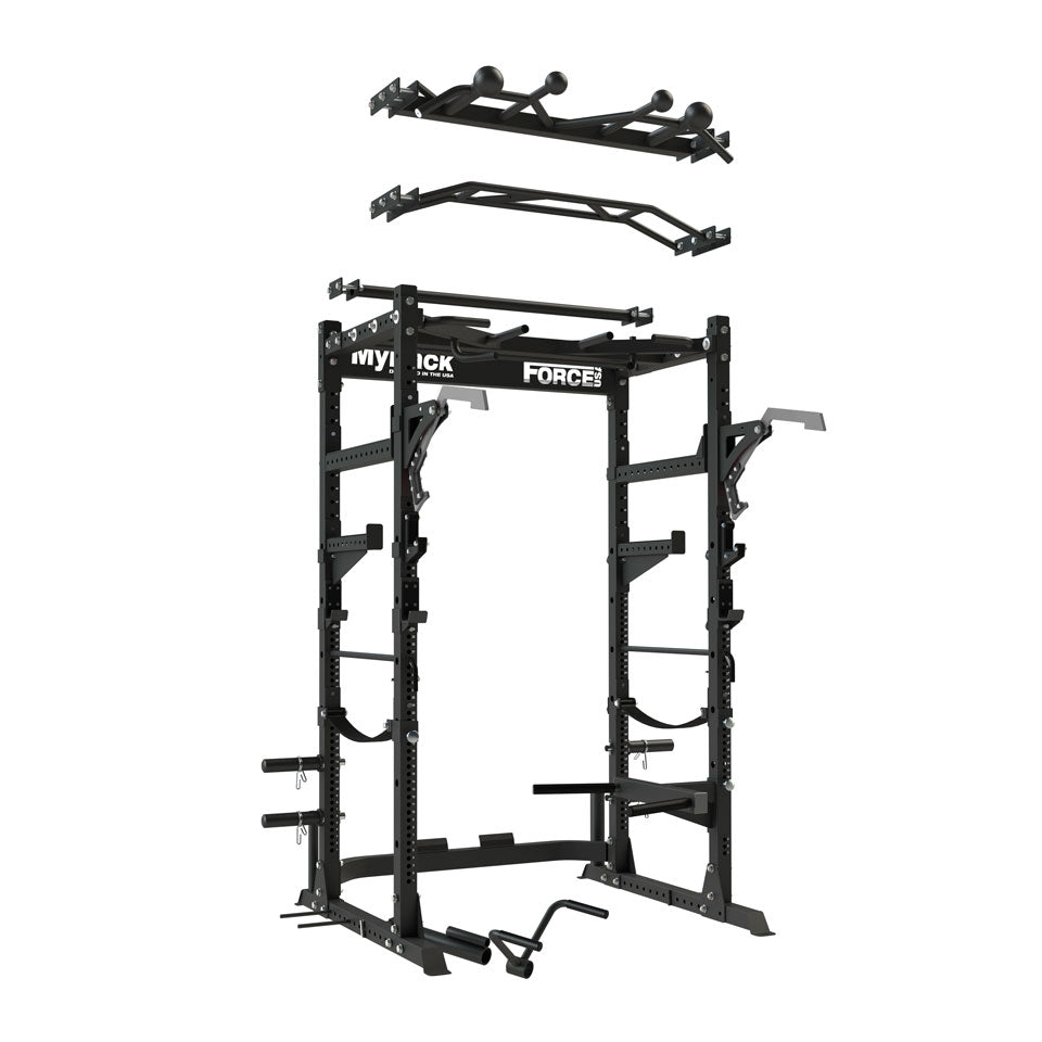 Force USA My Rack with 6 Attachments - Power Rack for Home Gym Strength Training - Perfect for Squats, Bench Press & Deadlifts