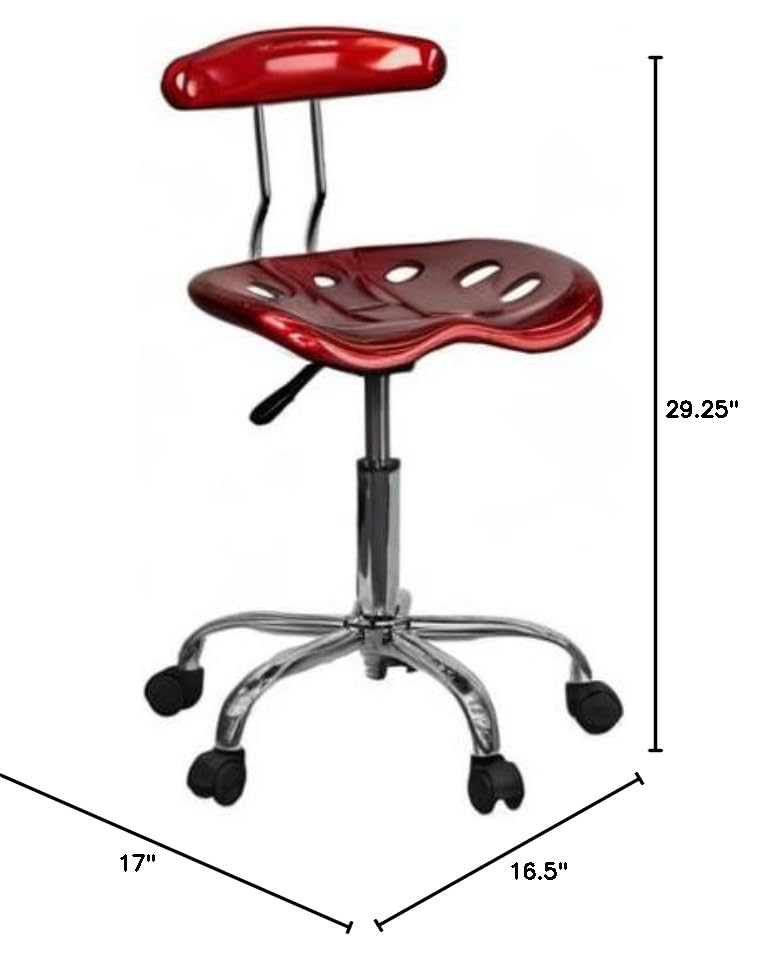 Ergonomic UrbanPro Computer Office Swivel Chair - Adjustable Height & Lumbar Support - Wine Red Executive Desk Chair for Home & Office Workspace - Perfect for Gaming, Studying & Remote Work