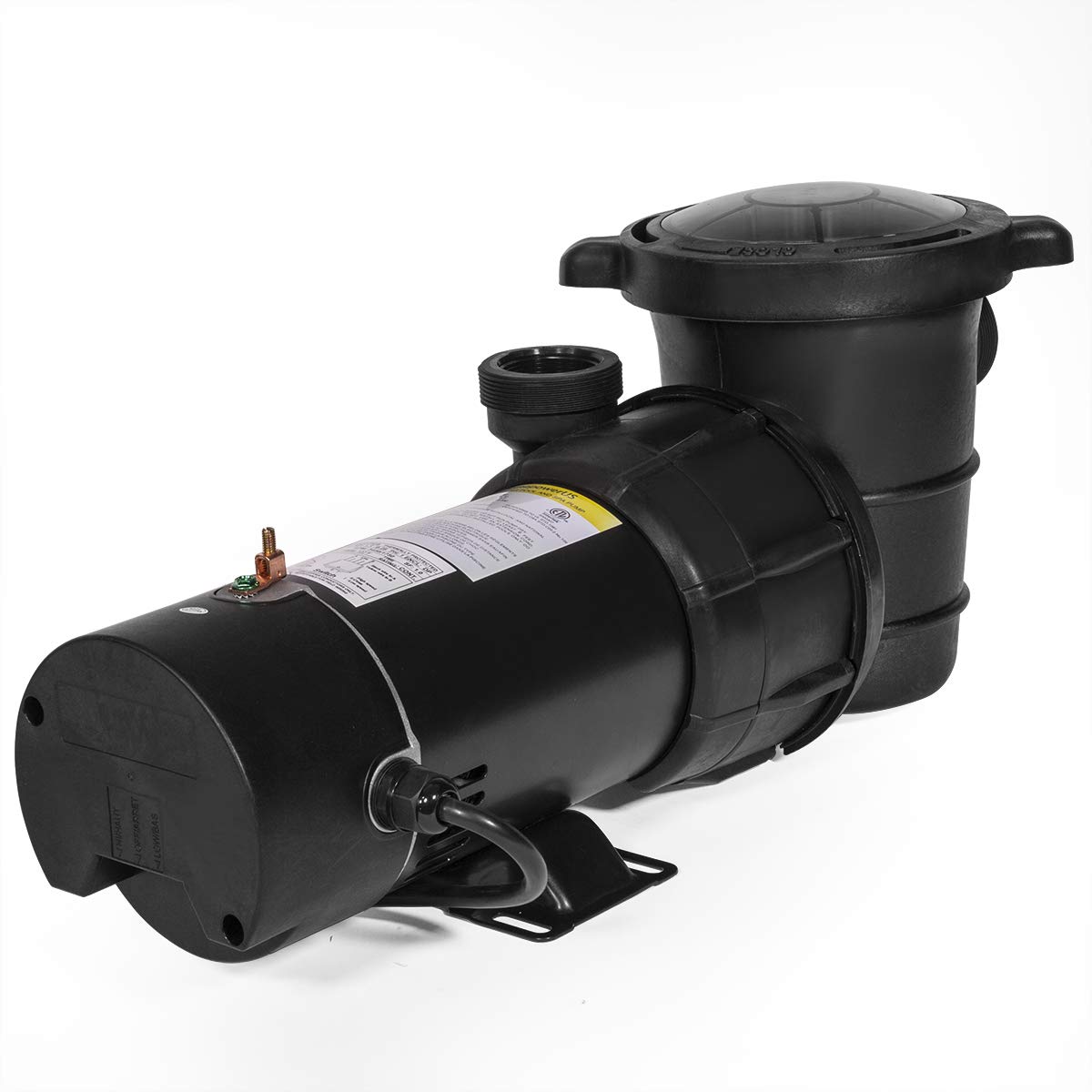 XtremepowerUS 1.5HP Above Ground Swimming Pool Pump - 2-Speed High Flow Pump with Self-Cleaning Filter Basket & 1.5