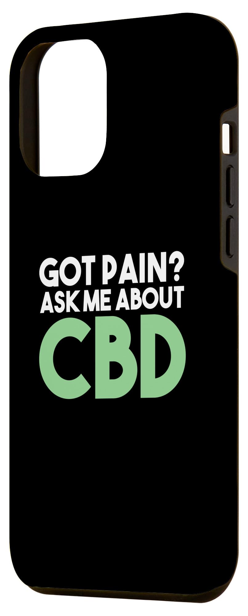 iPhone 12 Pro Max Protective Case with CBD Relief - Slim Shockproof Cover for Pain Management | Perfect for Work, Travel & Daily Use