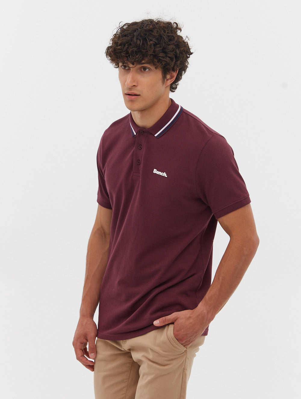 Stylish Gruff Contrast Tipping Polo Shirt for Men - Casual & Office Wear - Perfect for Business Meetings, Golf Outings & Weekend Outfits