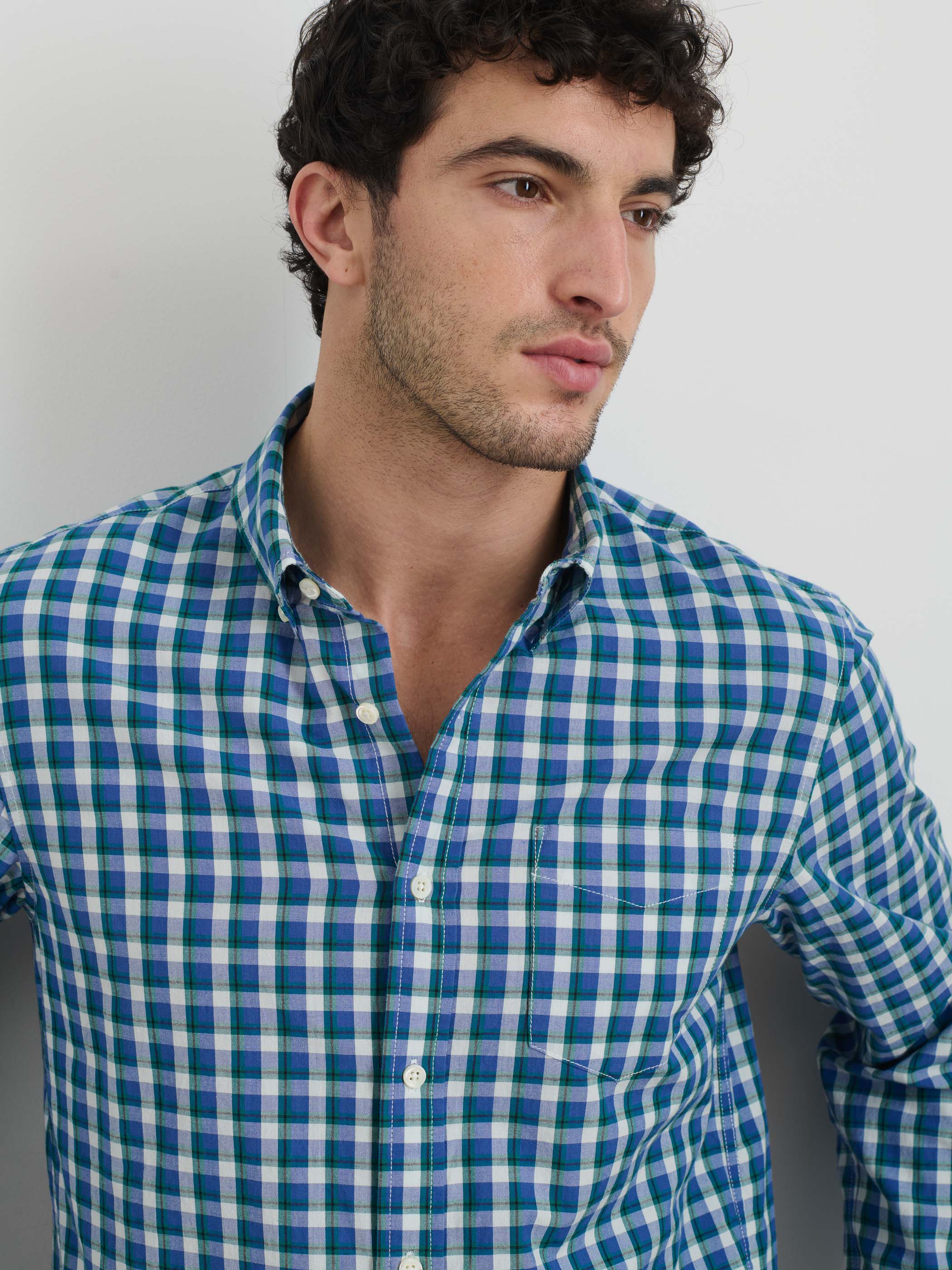 Mill Shirt in Madras - Lightweight Cotton Plaid Shirt for Men | Casual & Summer Wear | Perfect for Outdoor Activities & Travel