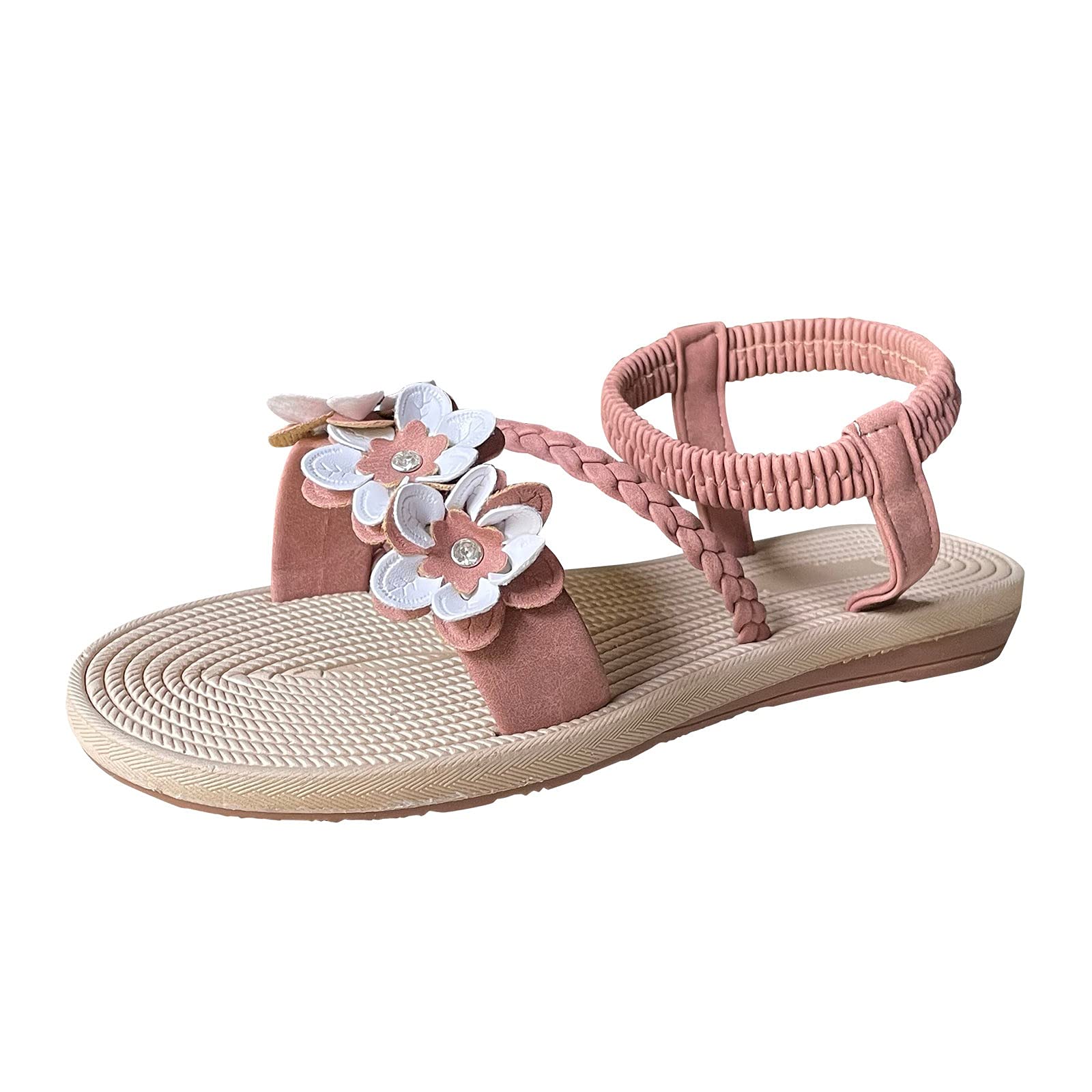 Women's Fashion Diamond Sandals - Breathable Roman Outdoor Casual Shoes for Walking, Beach & Summer Wear