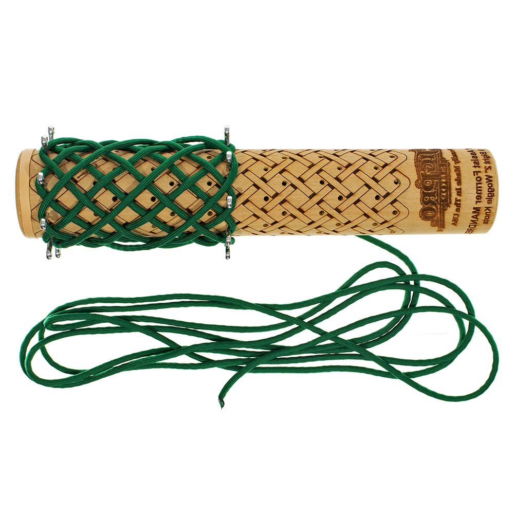 Easy Assist Mandrels - Professional Knot Tying Tool with Pins & Rubber Bands (2 Inch, 9 Bight) - Perfect for Paracord Bracelets, Survival Gear & DIY Crafts