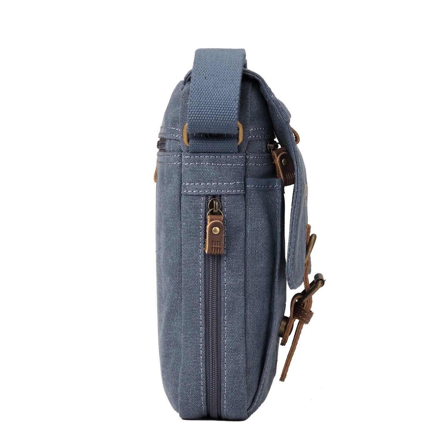 TRP0211 Troop London Classic Canvas Crossbody Bag for Men & Women - Stylish & Durable Everyday Shoulder Bag for Work, Travel & Casual Outings