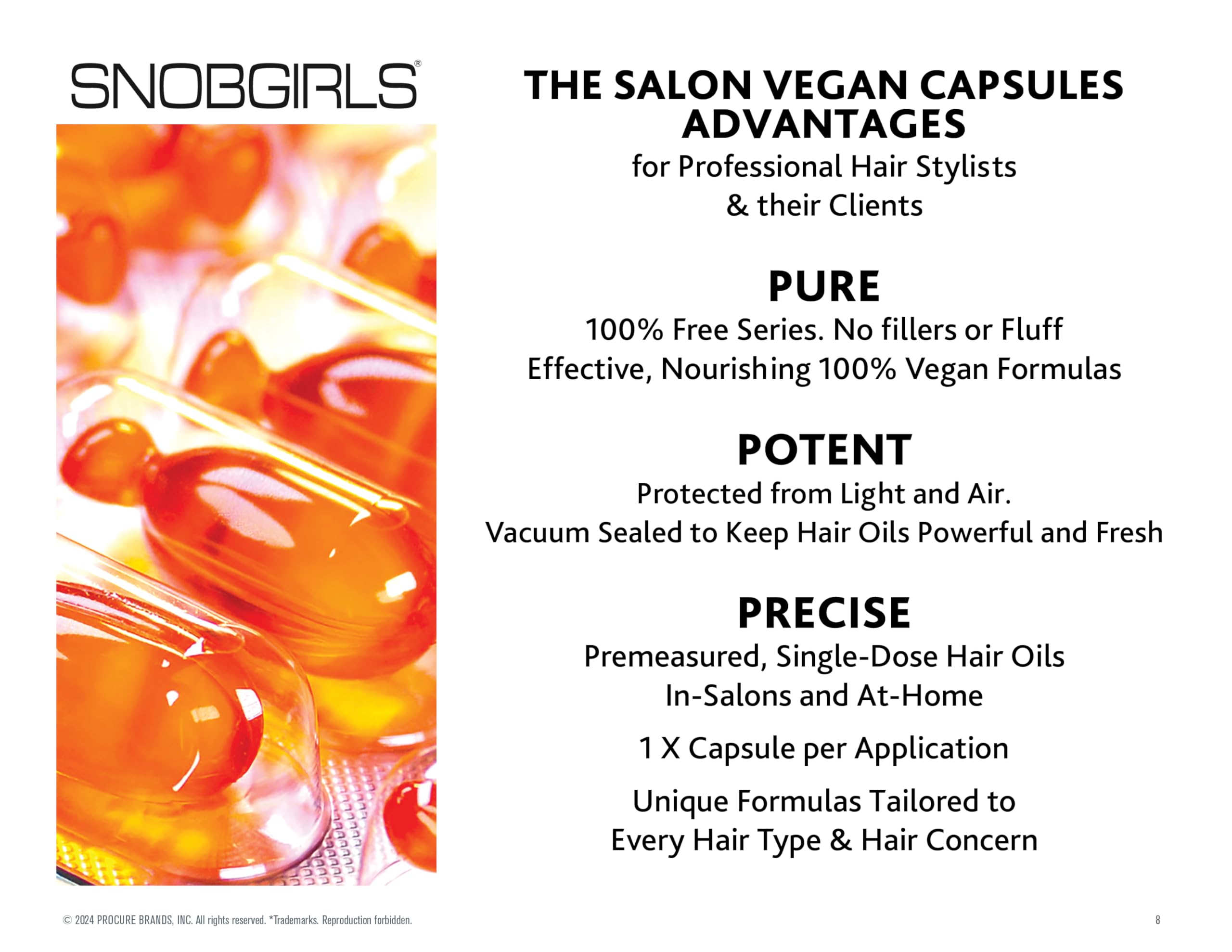 VICE-VERSA CURLS Hair Vitamins Oil for Frizzy & Curly Hair - Coconut, Avocado, Vitamin E, Biotin, Hyaluronic Acid - Anti-Frizz Serum Capsules for Daily Hair Care & Styling