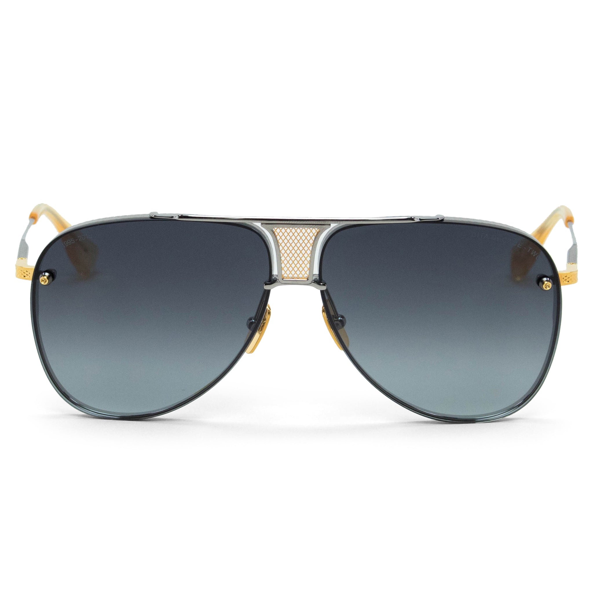 Dita Eyewear Decade Two DRX 2082 Palladium/Yellow Gold Luxury Sunglasses - Premium UV Protection for Fashion & Outdoor Activities