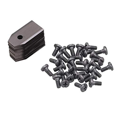 30Pcs Replacement Lawn Mower Blades with Screws - Compatible with M.C Robot Mowers - Durable Garden Tool Accessories for Easy DIY Maintenance & Lawn Care