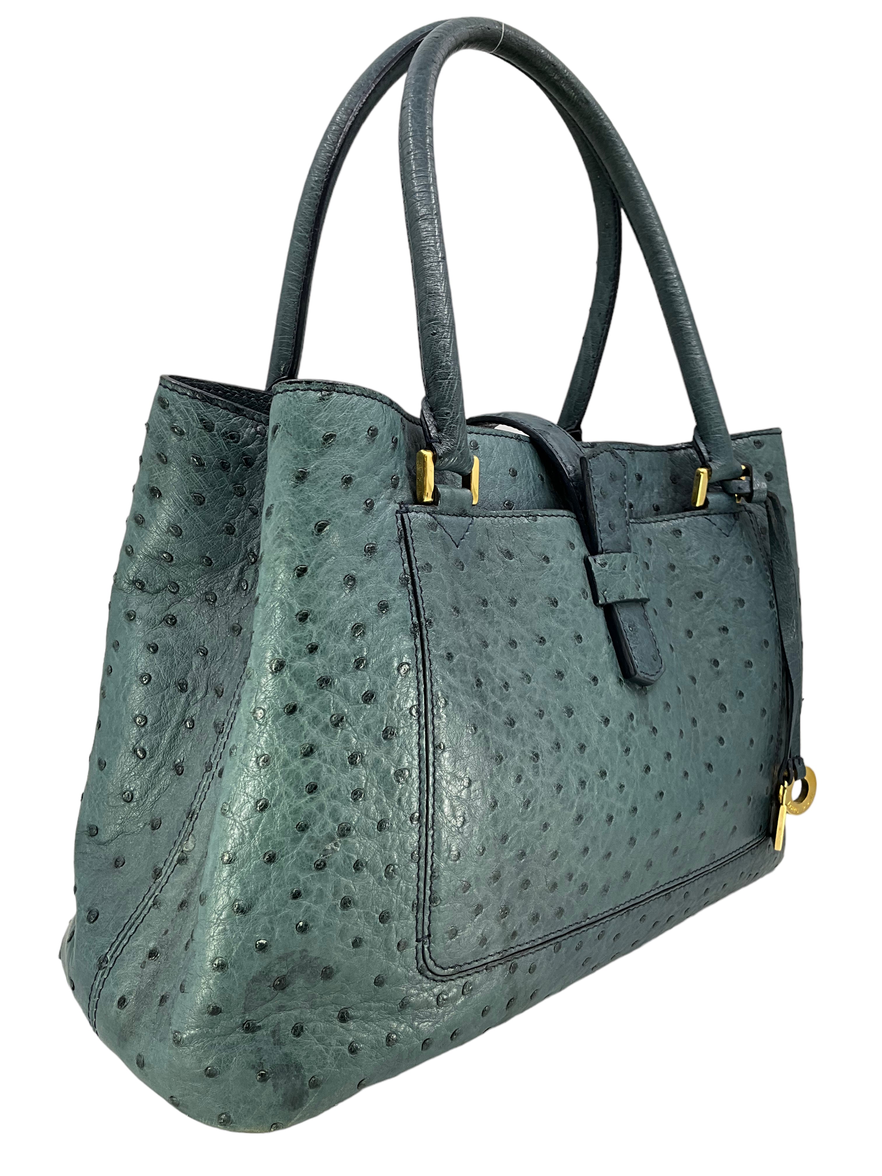 Luxury Loro Piana Ostrich Leather Bellevue Tote Bag for Women - Premium Handmade Designer Shoulder Bag for Work, Travel & Everyday Use