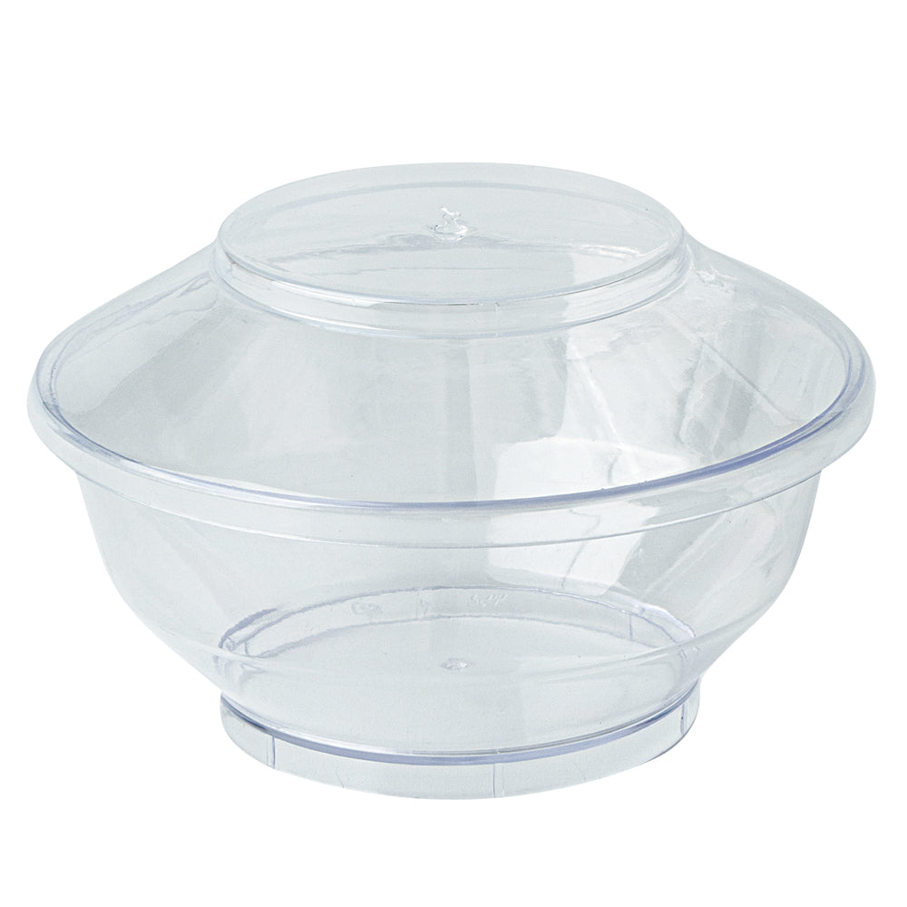 4 oz Round Clear Plastic Deli Containers with Lids - 3.25