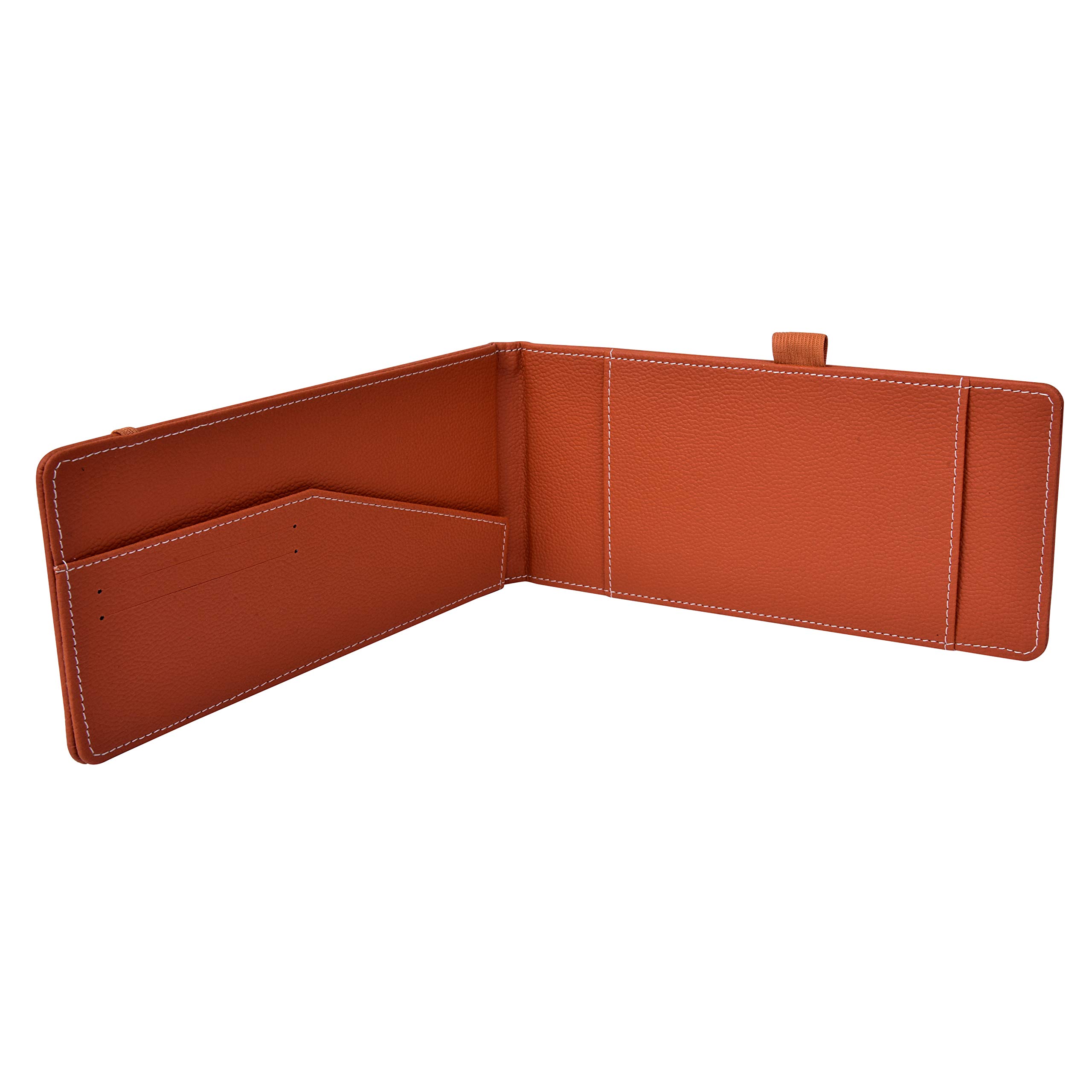 Genuine Leatherette Checkbook Holder & Card Organizer - Navy Blue Wallet for Checks, Credit Cards, and IDs | Perfect for Business Professionals, Office Use, and Daily Organization
