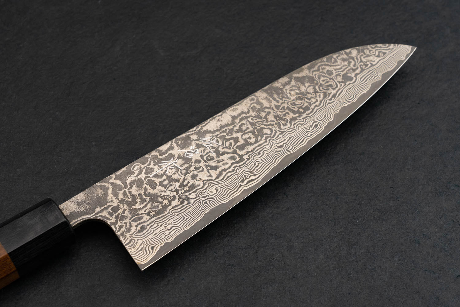 Takeshi Saji R2 Nickel Damascus Wa Santoku Knife 165mm - Premium Japanese Kitchen Knife for Professional Chefs & Home Cooking, Perfect for Slicing, Dicing & Chopping Vegetables, Meat & Fish