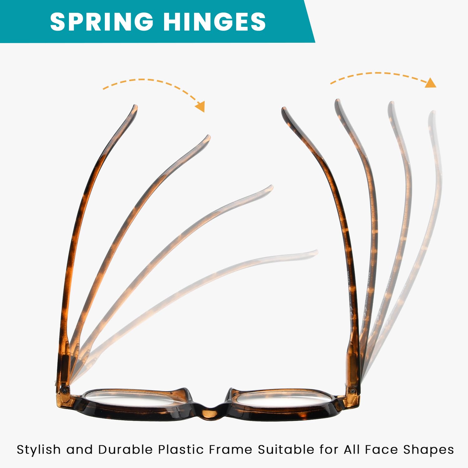 12 Pack Reading Glasses for Women & Men - Comfortable Spring Hinge Readers - Perfect for Reading, Crafting & Computer Use