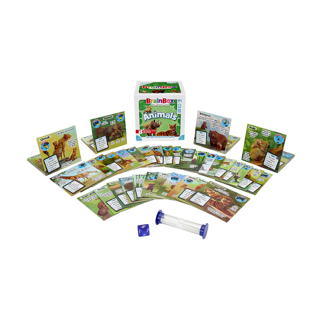 BrainBox Animals - Educational Card Game for Kids | Learn About Wildlife & Nature | Perfect for Family Game Nights & Classroom Learning