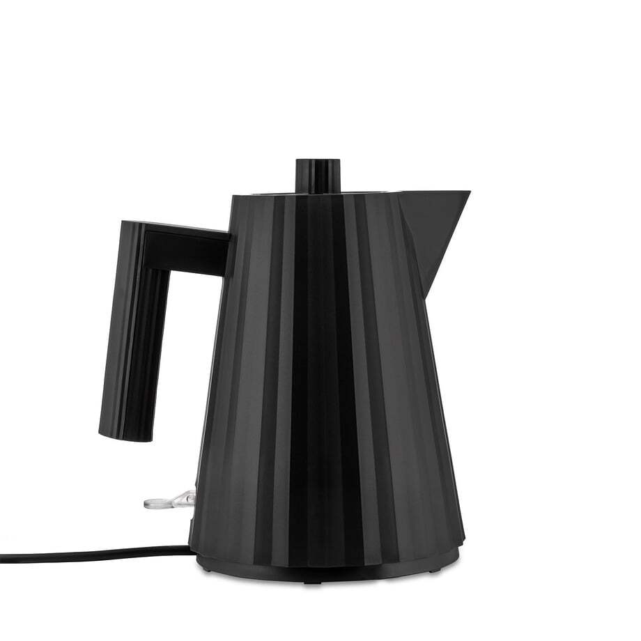 ALESSI Plisse Electric Water Kettle 1L - Fast Boiling Stainless Steel Tea Kettle with Auto Shut-Off & Boil-Dry Protection - Perfect for Home, Office & Travel Use
