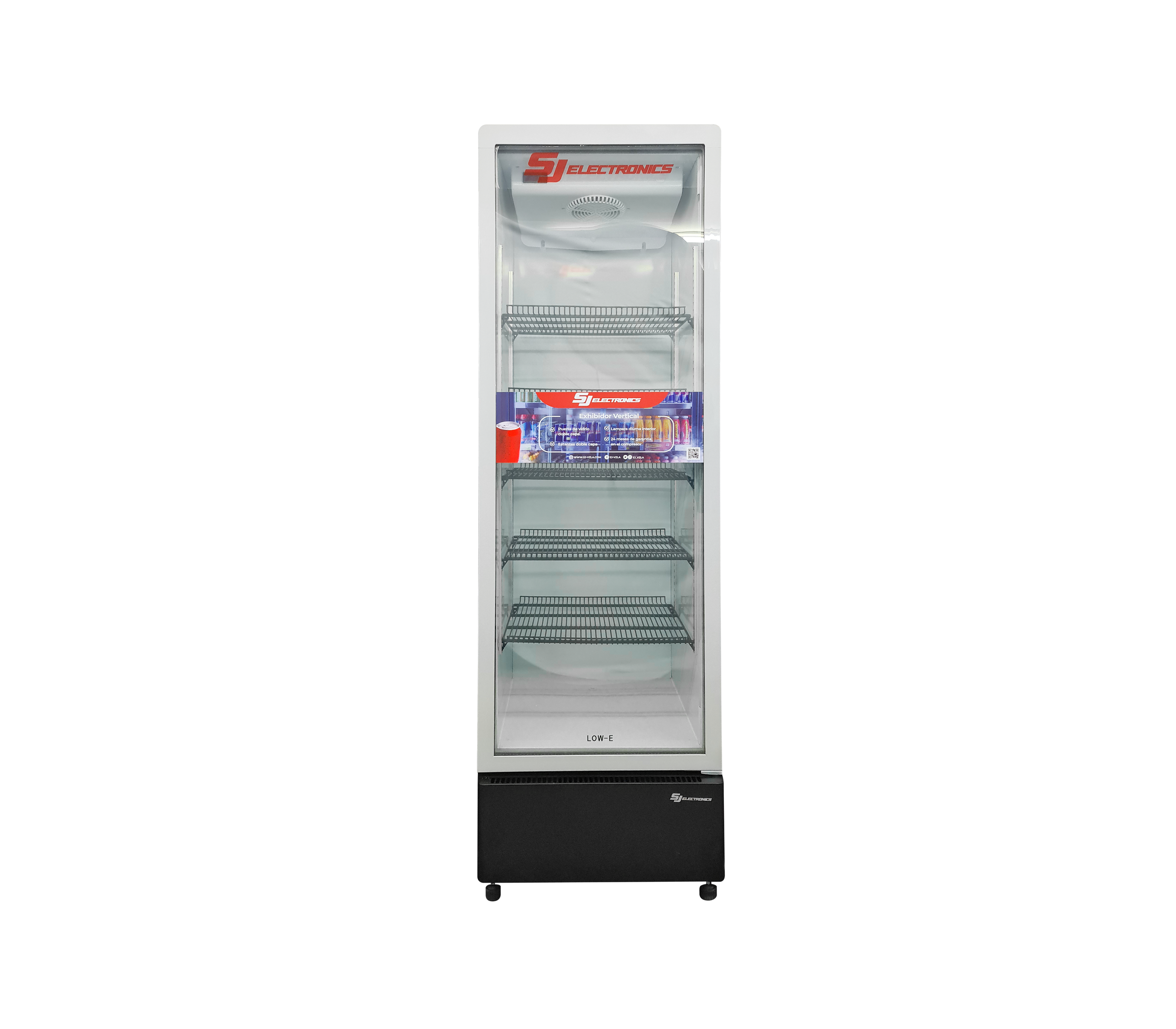 SJ 355 Vertical Display Showcase 355 Liters with Lock - Perfect for Retail Stores, Supermarkets & Electronics Shops