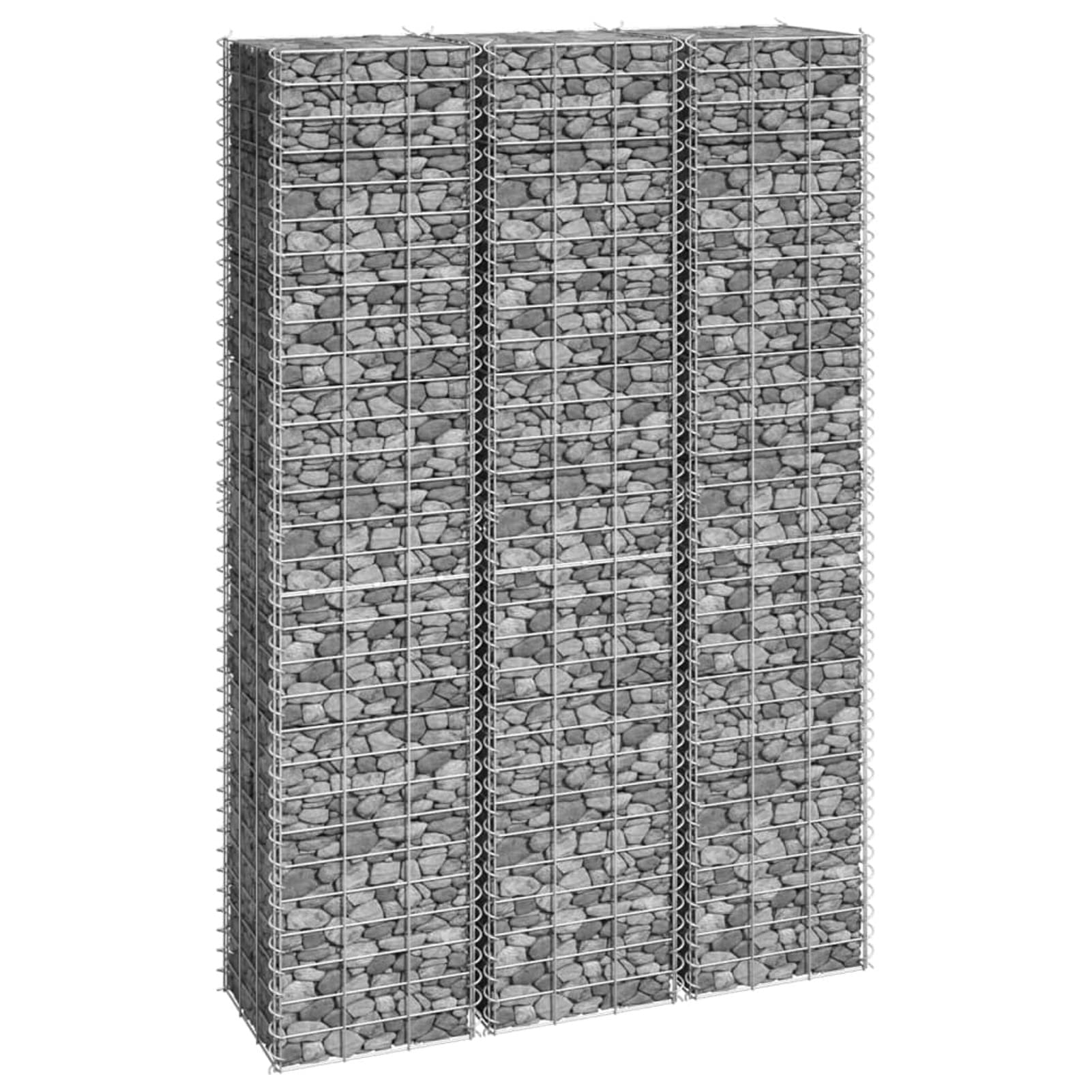 Galvanized Gabion Raised Garden Bed Planter Set - 3 Pack (11.8