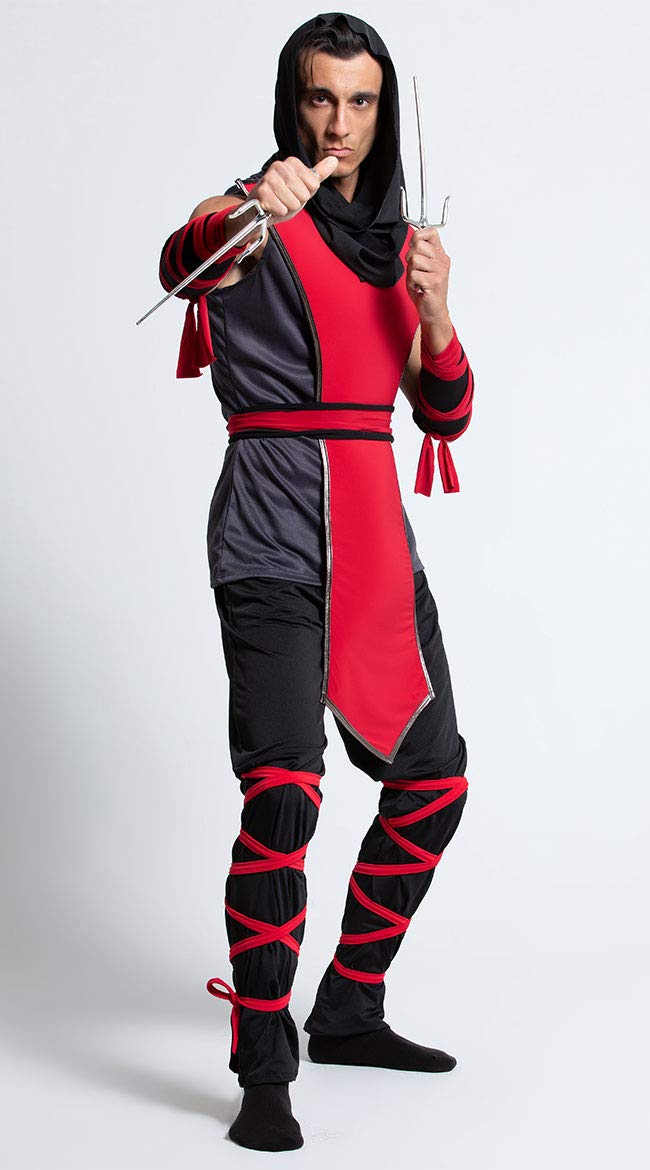 Yandy Men's Sleeveless Muscle Shirt - Lethal Ninja Assassin Costume for Halloween Cosplay & Comic Con | Perfect for Costume Parties, Cosplay Events & Themed Nights