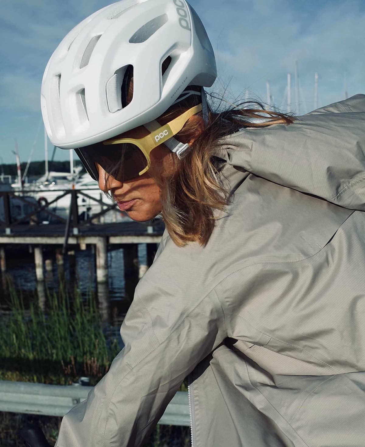 POC Aspire Sunglasses - Sulfur Yellow, UV Protection, Lightweight & Durable for Cycling, Running & Outdoor Sports