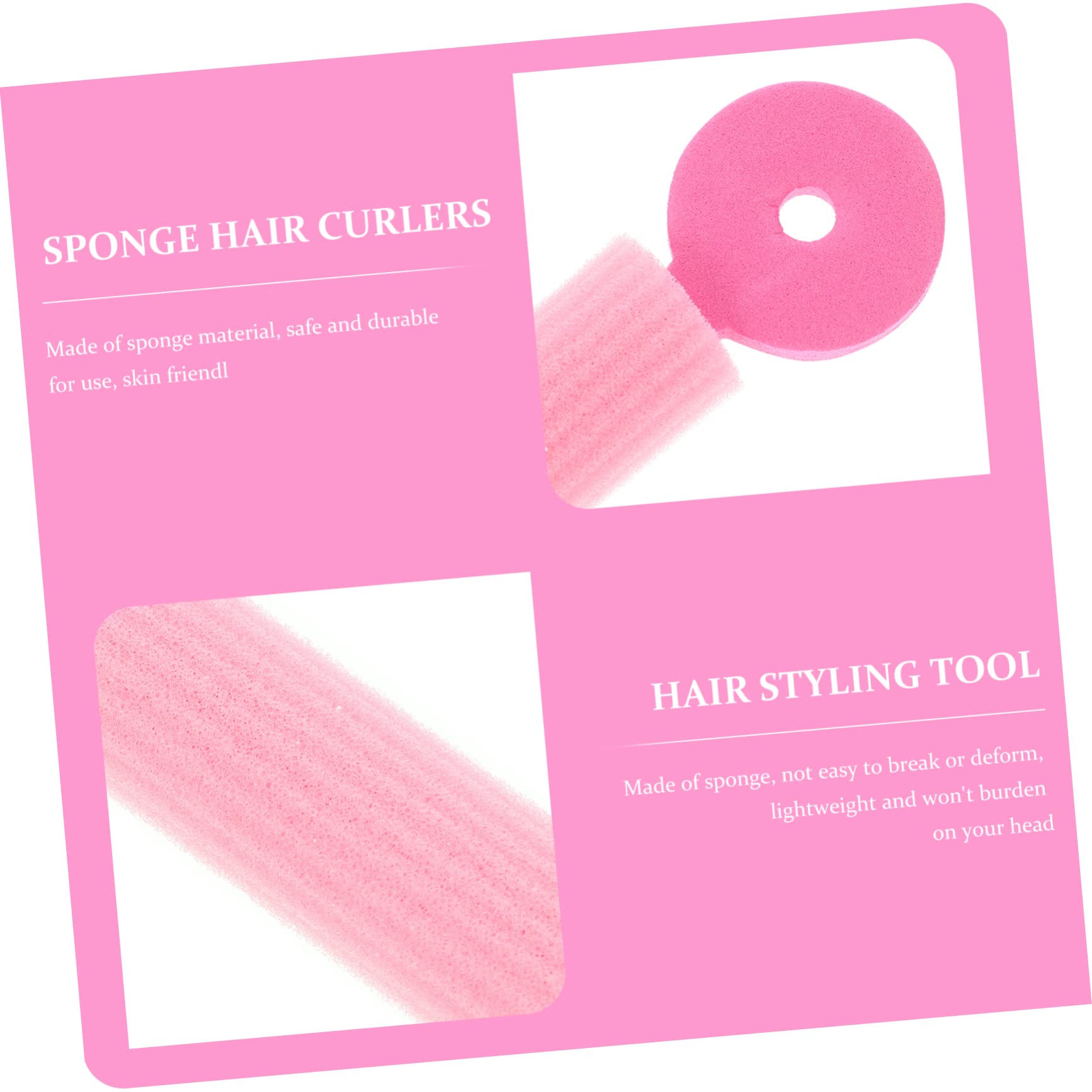 Beavorty 9 Pcs Sponge Hair Rollers for Women & Girls - Non-Damaging Curling Tool for Wavy & Curly Hair - Perfect for Overnight Styling, Home Salon & Party Hairstyles