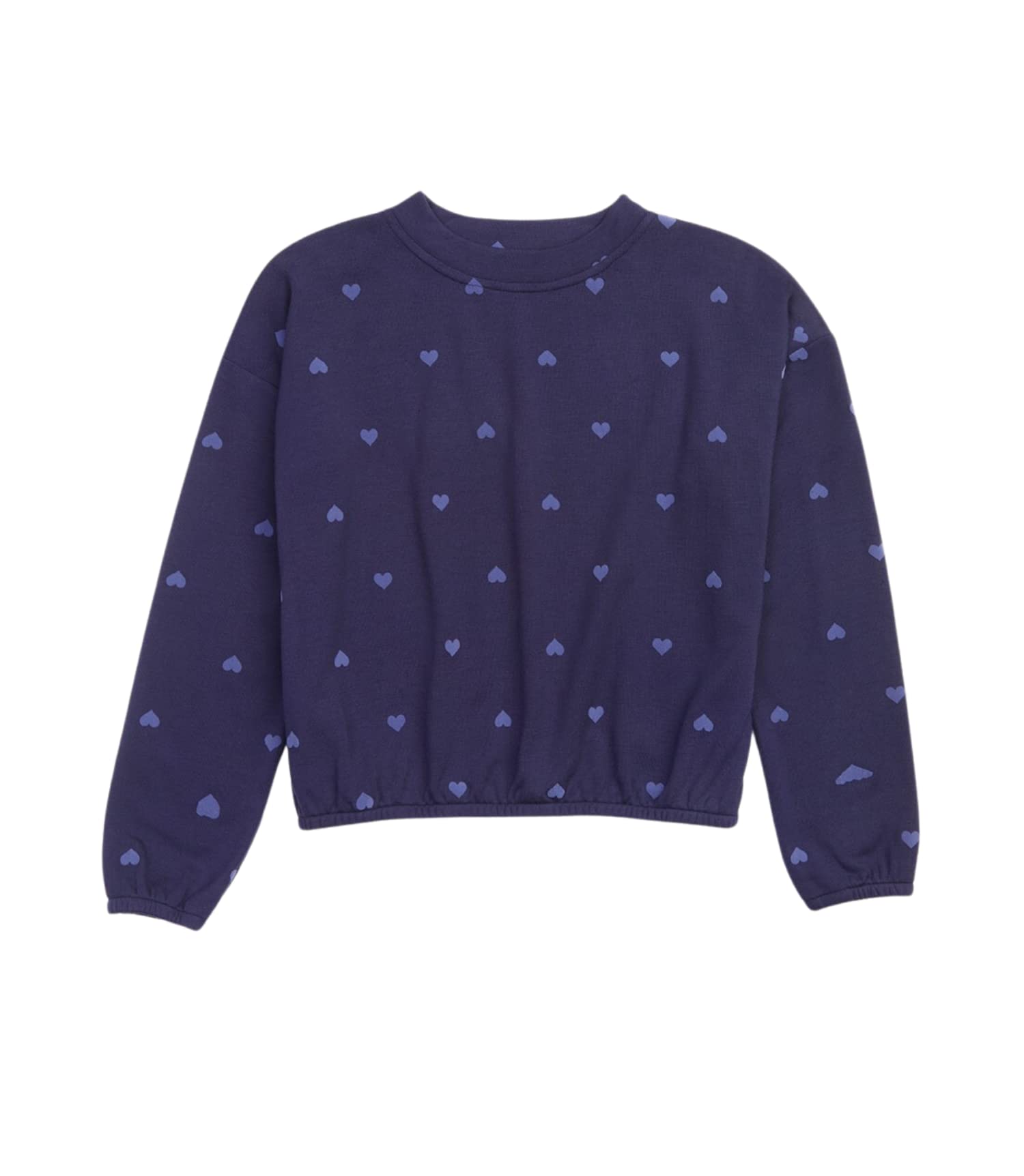 Girls' Felt Heart Sweatshirt - Cute & Cozy for School & Play