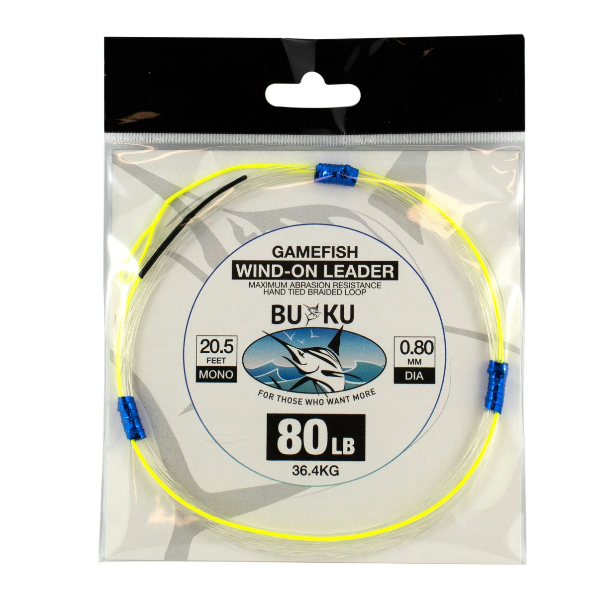 IGFA Approved Mono Wind-On Fishing Leader - Premium Saltwater & Freshwater Fishing Line for Big Game Angling - Perfect for Offshore Trolling, Deep Sea Fishing, and Sportfishing Adventures