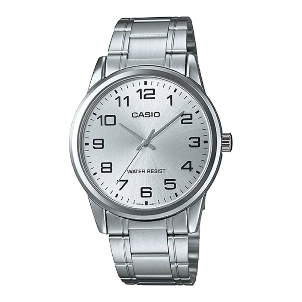 CASIO MTP-V001D-7BUDF Analog Stainless Steel Men's Watch - Stylish & Durable for Business, Casual & Everyday Wear