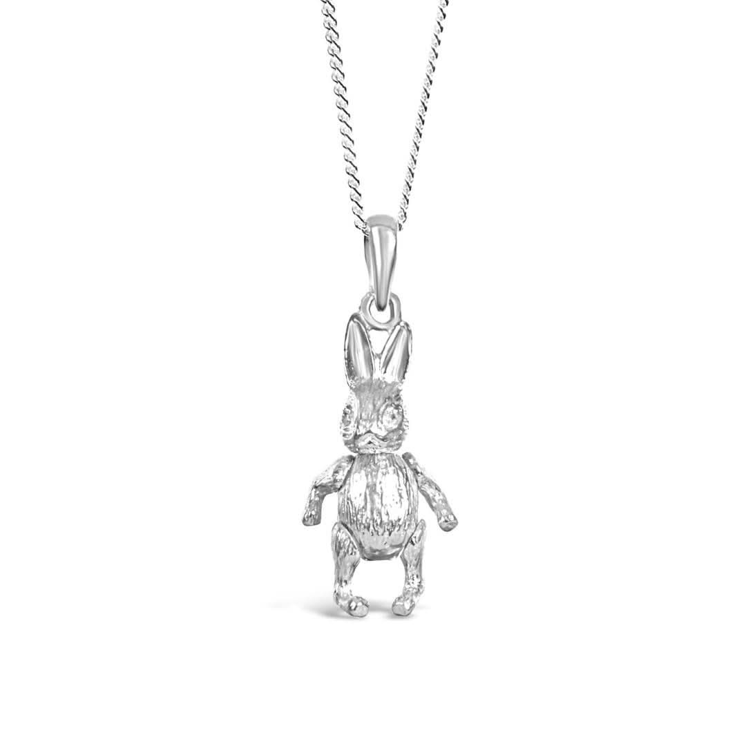 Elegant Rabbit Pendant Necklace - Sterling Silver Jewelry for Women - Perfect Gift for Birthday, Anniversary & Valentine's Day - Ideal for Everyday Wear & Special Occasions