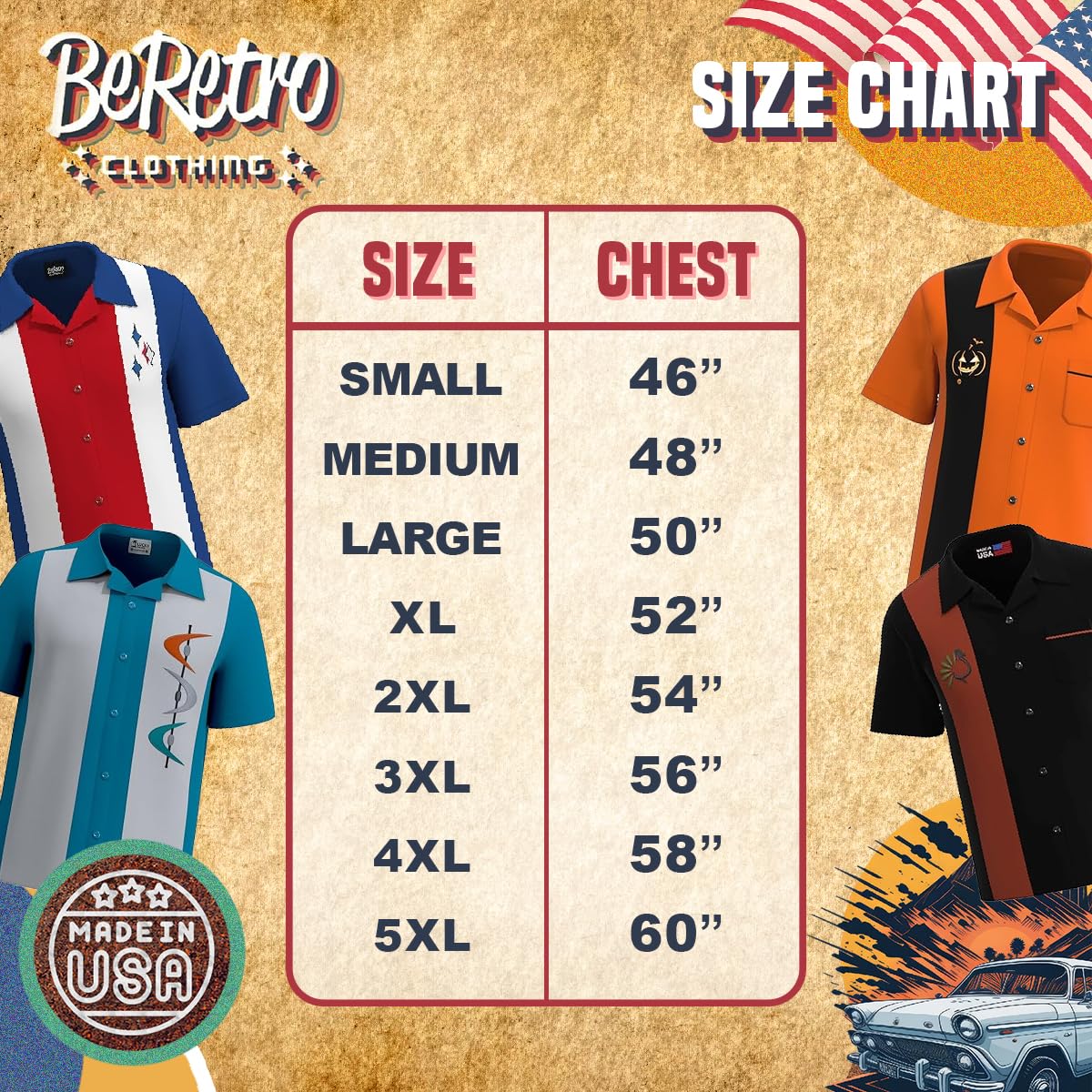 Men's Cuban Guayabera Bowling Shirt - Vintage Cigar Button Down Smoking Shirt for Casual Wear & Summer Parties
