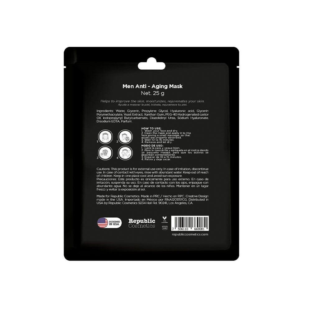Anti-Aging Face Mask for Men - Republic Cosmetics | Hydrating & Firming Treatment for Daily Skincare Routine & Self-Care