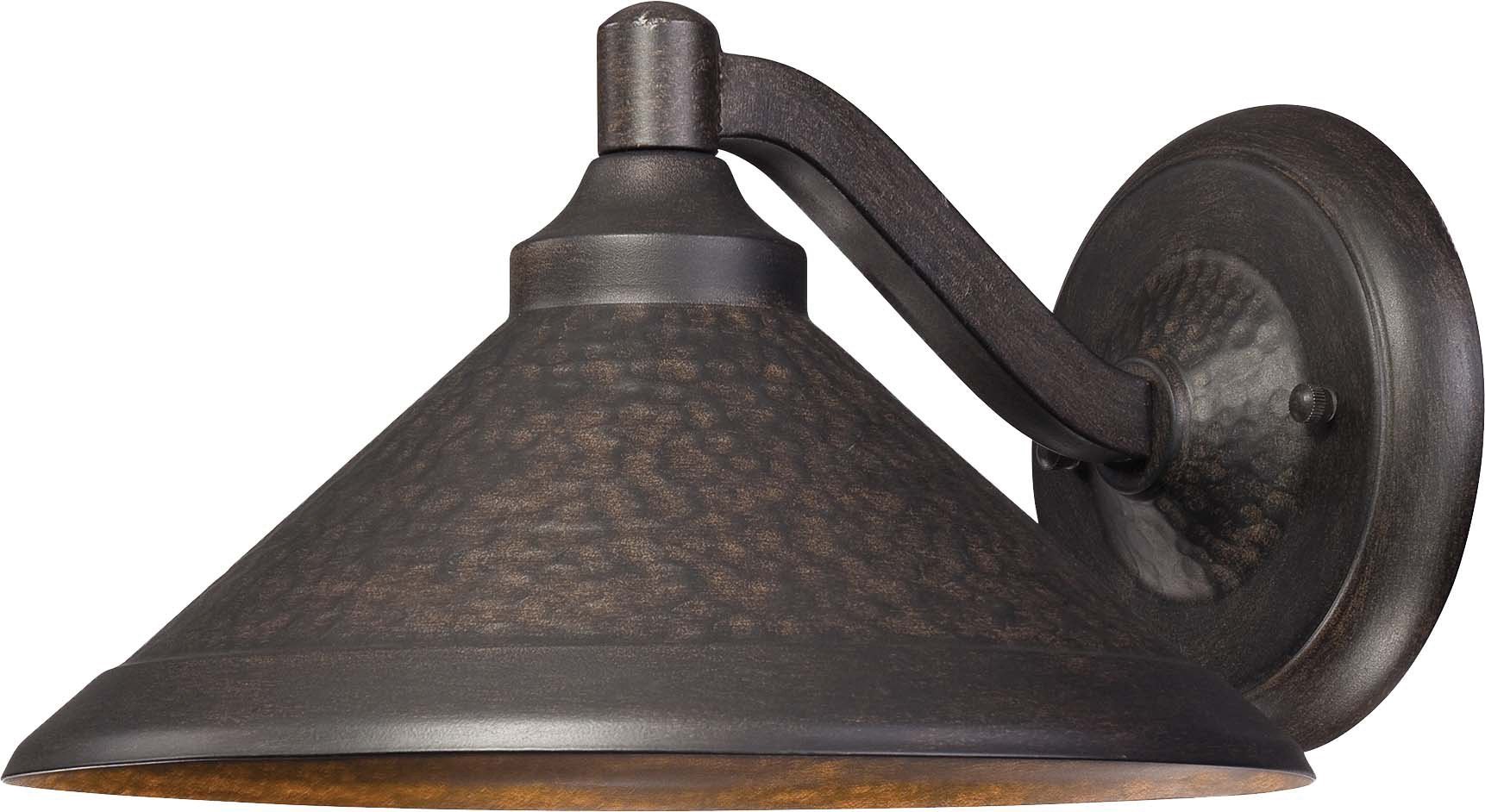 Minka Lavery 8102-A138-L Kirkham Dark Sky Outdoor Wall Light - Industrial LED Exterior Lantern in Bronze, Aluminum for Patio, Garden, and Entryway Lighting