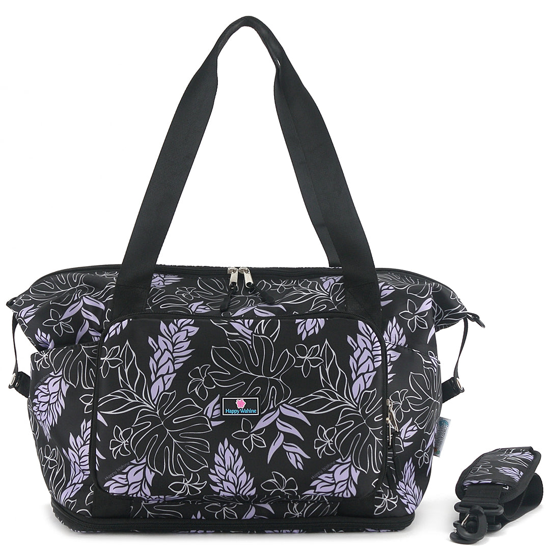 Foldable Duffle Bag Sydney Ginger Black - Lightweight Travel Duffel for Gym, Weekend Trips & Outdoor Adventures